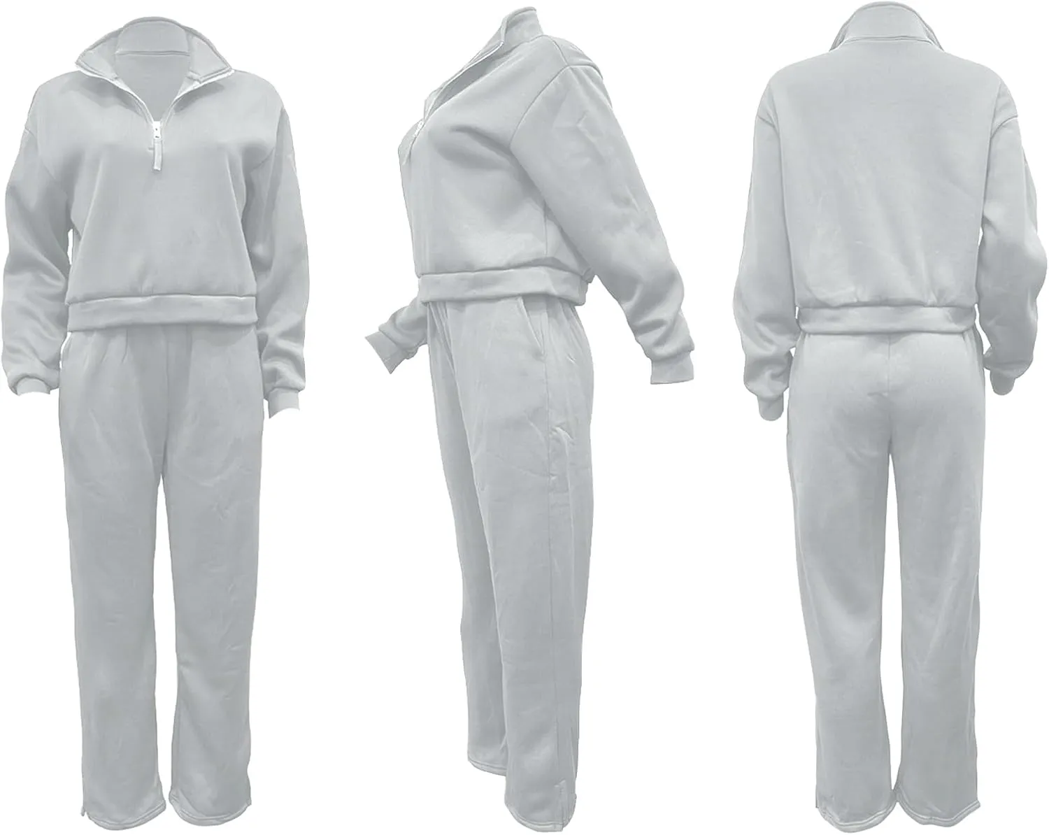 Tbahhir Womens Tracksuits 2 Piece Outfits Lounge Sets Long Sleeve Pullovers and Joggers Pants with Pockets