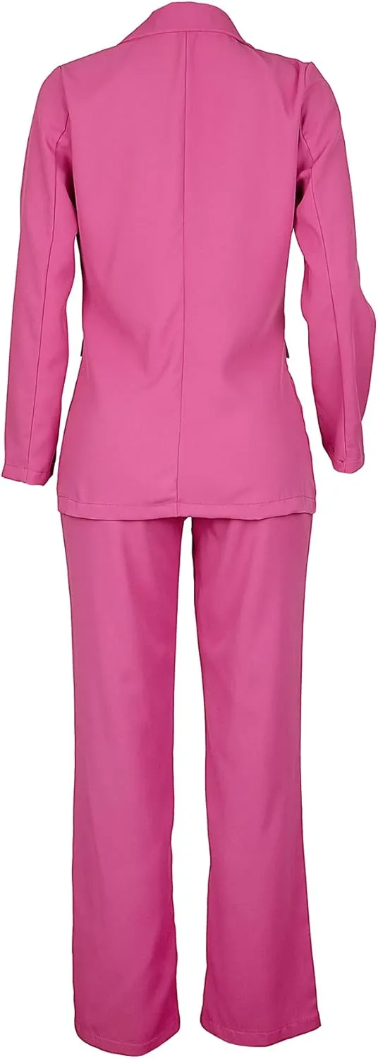 Tcremisa Women's Fashion Fall 2 Piece Pant Suit Dressy Long Sleeve Blazer and Slim Fit Pants Set Business Outfits