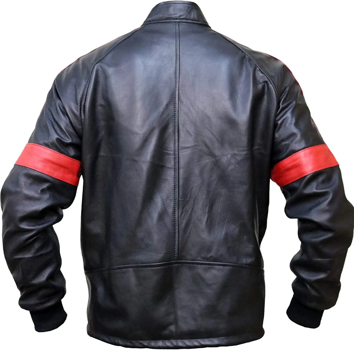The Jasperz Men's Faux Leather Jacket  Classic Lightweight Moto Biker Style Outerwear