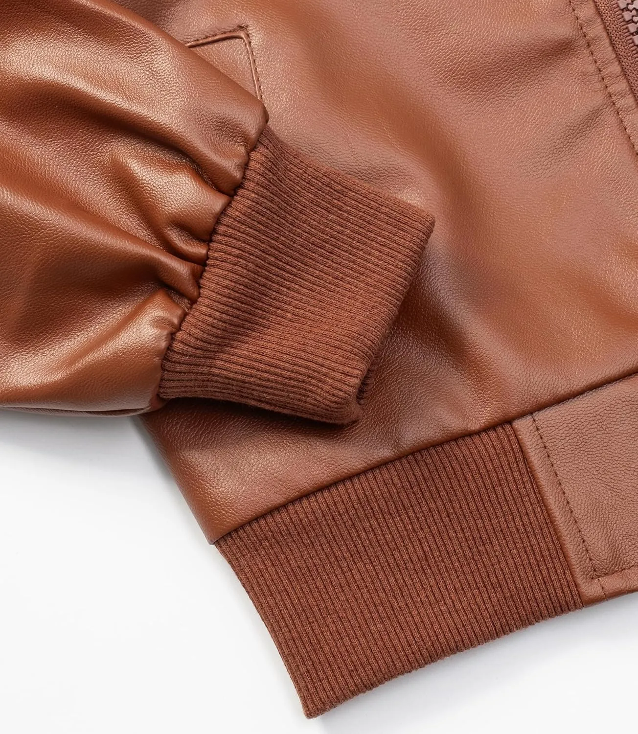 TLAENSON Boys Leather Jackets For Toddler Kids Faux Motorcycle PU Leather Coats Aged 2-12 yrs