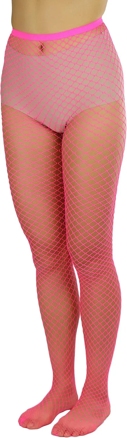 ToBeInStyle Women's Mini Diamond Net Novelty Pantyhose Fishnet Durable Tights - Regular & Plus
