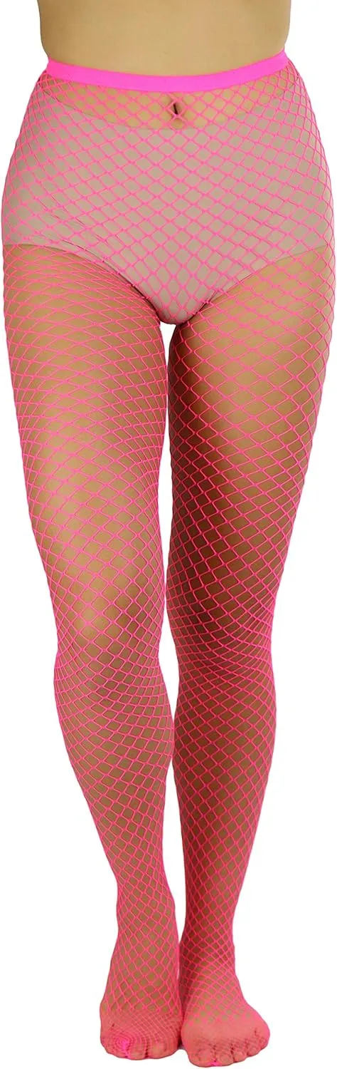 ToBeInStyle Women's Mini Diamond Net Novelty Pantyhose Fishnet Durable Tights - Regular & Plus