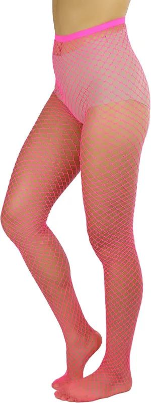 ToBeInStyle Women's Mini Diamond Net Novelty Pantyhose Fishnet Durable Tights - Regular & Plus