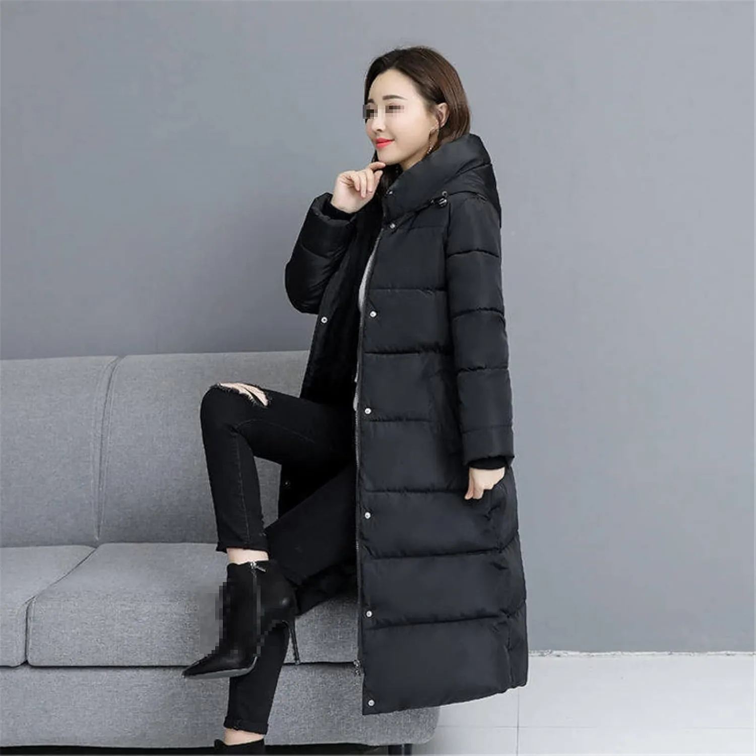 Trendy Coat Women Winter Jacket Cotton Padded Warm Puffer Coat Lady Long Coats Parka Femme Jacket
