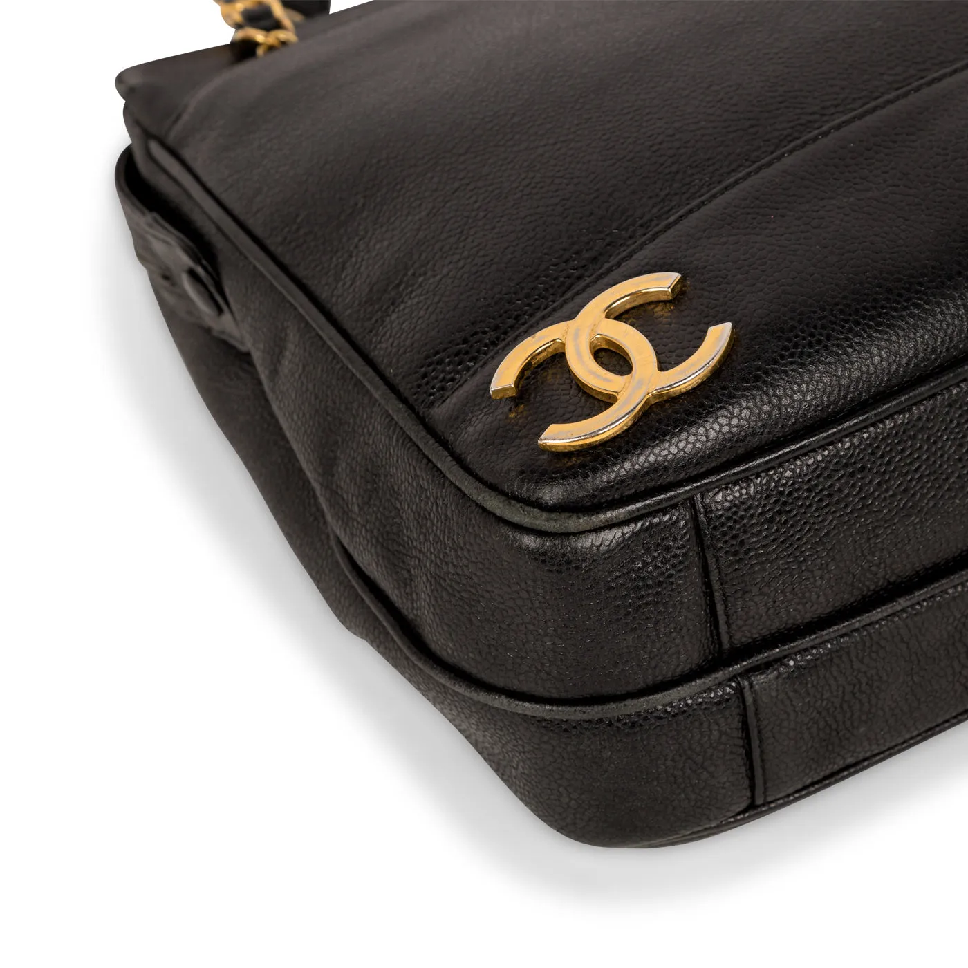 Triple Coco Caviar Shoulder Bag