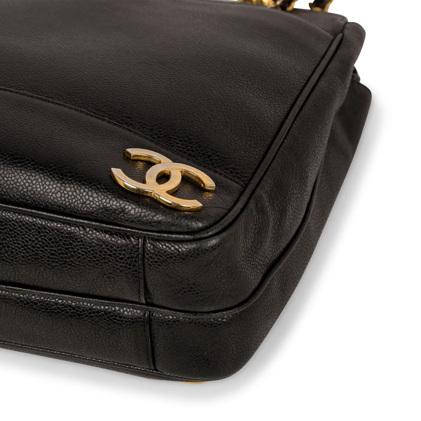 Triple Coco Caviar Shoulder Bag