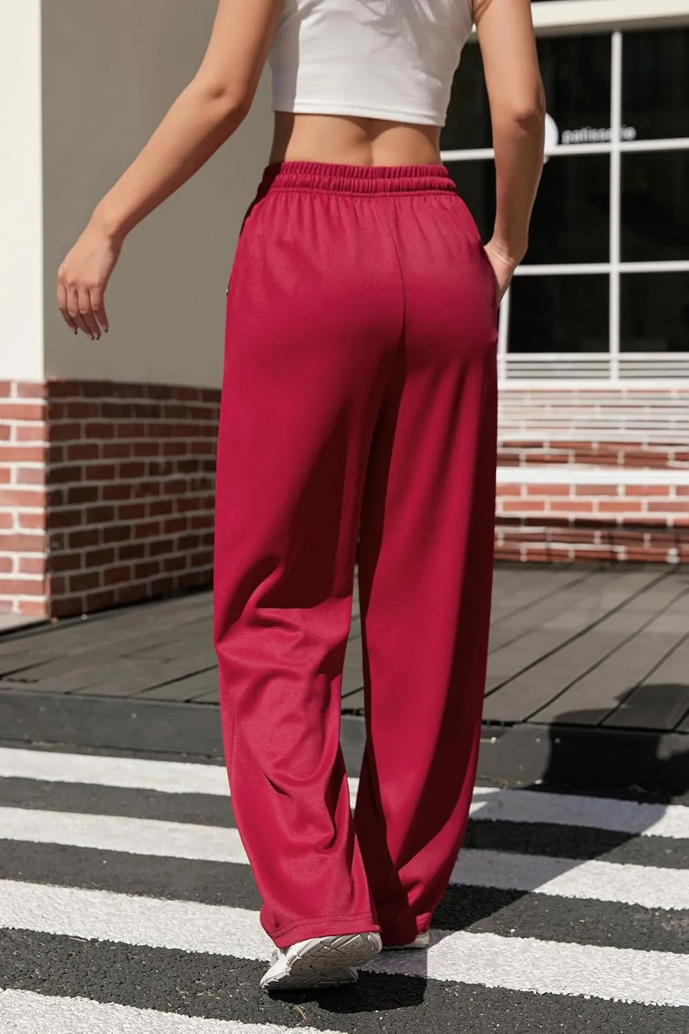 V.A.TOR 189 UNCO&BOROR Women's High Waisted Wide Leg Sweatpants Loose Fit Lounge Pants Elastic Waist Jogger