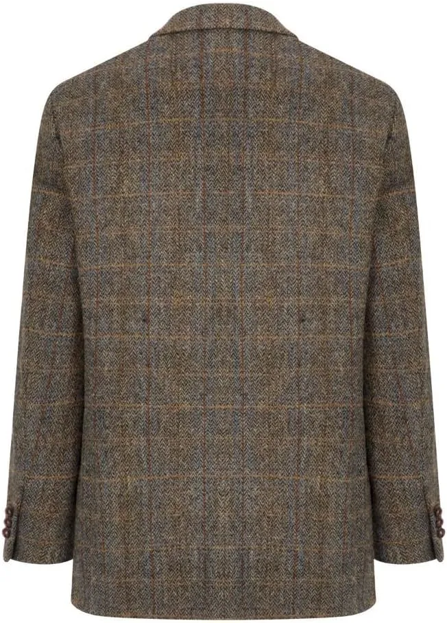 Walker and Hawkes Harris Tweed Blakemore Blazer for Men - Hand-Woven Wool Tweed Jacket with Polyester Lining, Regular Fit