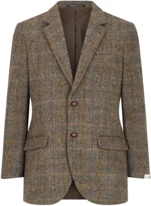 Walker and Hawkes Harris Tweed Blakemore Blazer for Men - Hand-Woven Wool Tweed Jacket with Polyester Lining, Regular Fit