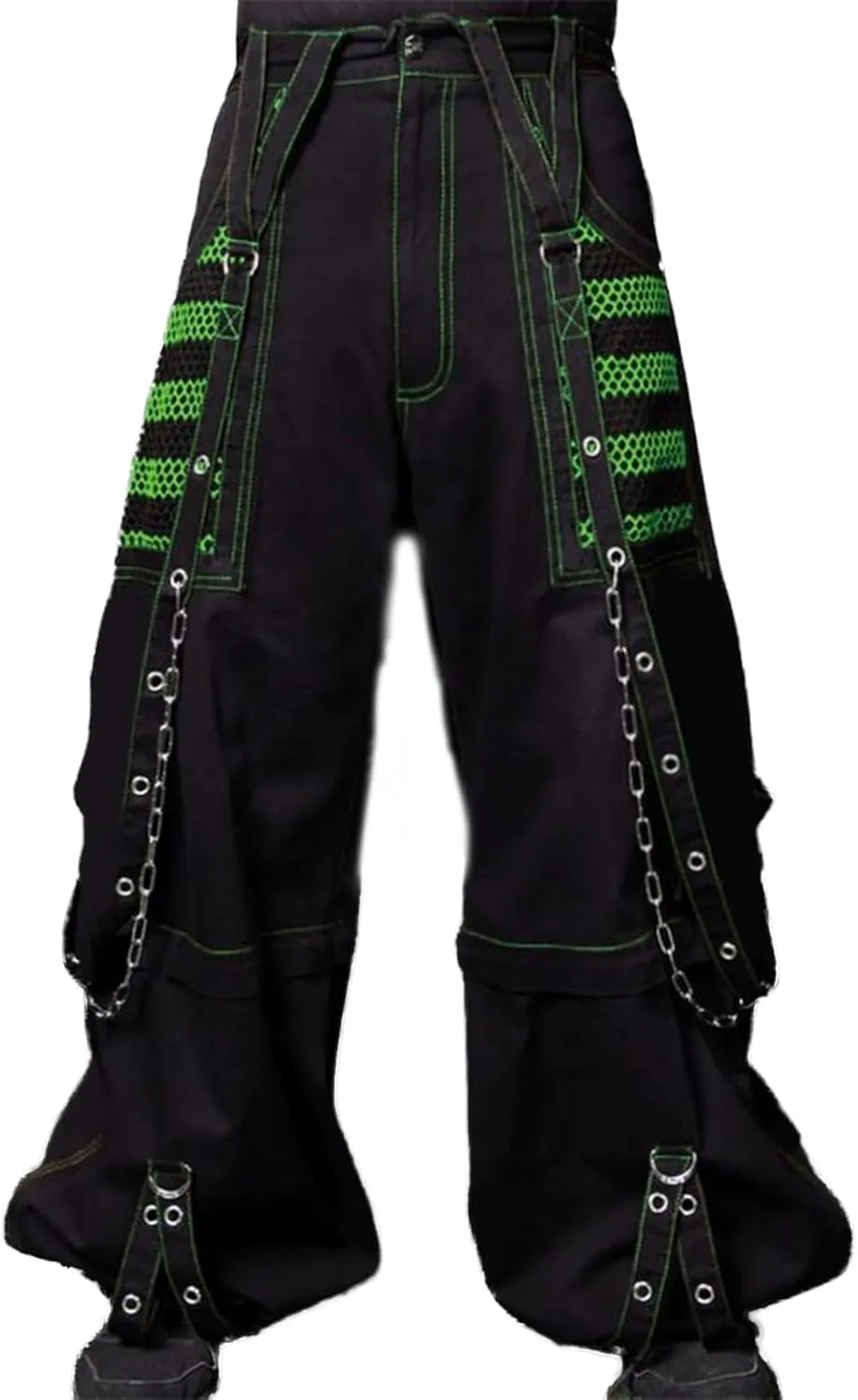 Women Cargo Pants Gothic Striped Low Waist Wide Leg Baggy Jeans Y2k Hip Hop Denim Pants Emo Grunge Streetwear Jeans