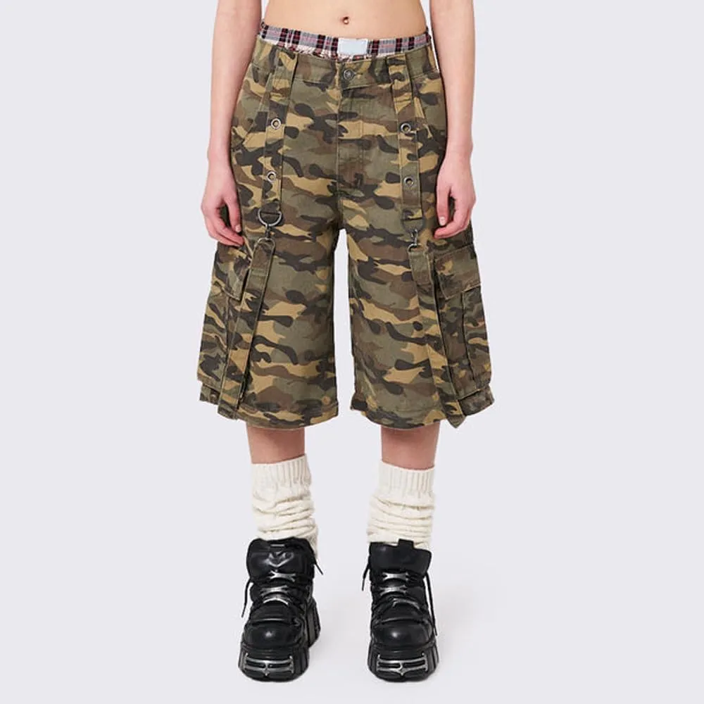 Women Cargo Pants Gothic Striped Low Waist Wide Leg Baggy Jeans Y2k Hip Hop Denim Pants Emo Grunge Streetwear Jeans
