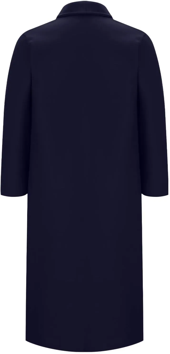 Women's Elegant Trench Coat with Pockets Winter Notch Collar Open Front Long Jacket Ladies Fashion Pea Coats 2024