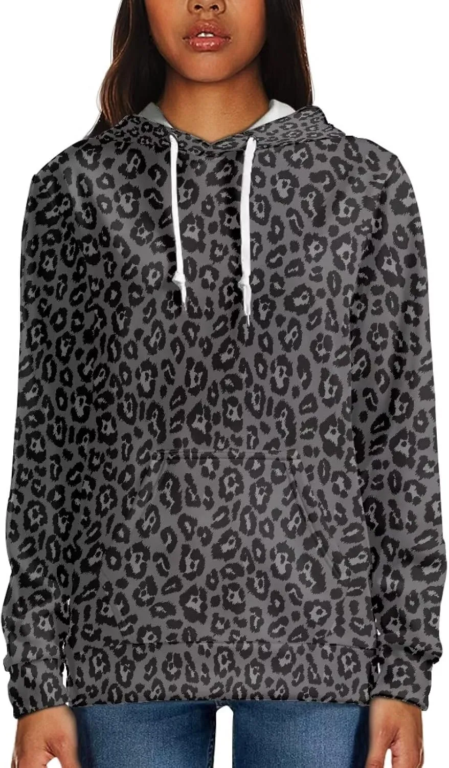 Womens Oversized Hoodie Graphic Sweatshirt with Pockets Lightweight Sweaters for Women 2024 Fall Winter Size XS-6XL