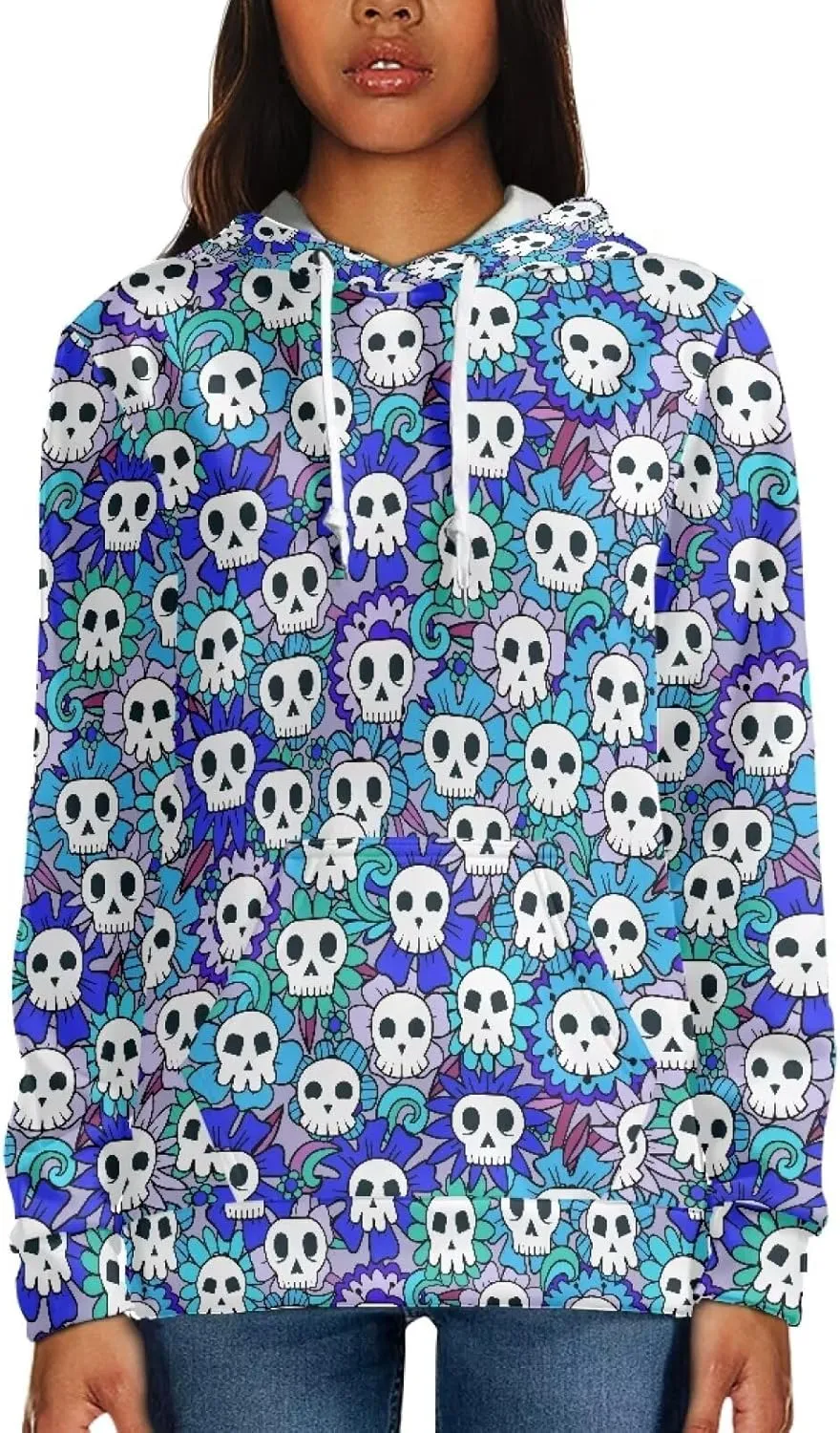 Womens Oversized Hoodie Graphic Sweatshirt with Pockets Lightweight Sweaters for Women 2024 Fall Winter Size XS-6XL