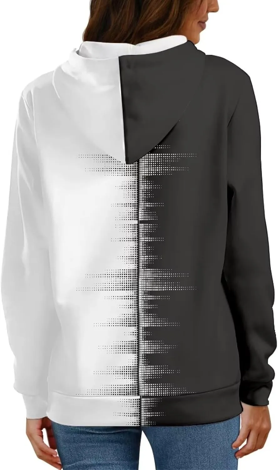 Womens Oversized Hoodie Graphic Sweatshirt with Pockets Lightweight Sweaters for Women 2024 Fall Winter Size XS-6XL