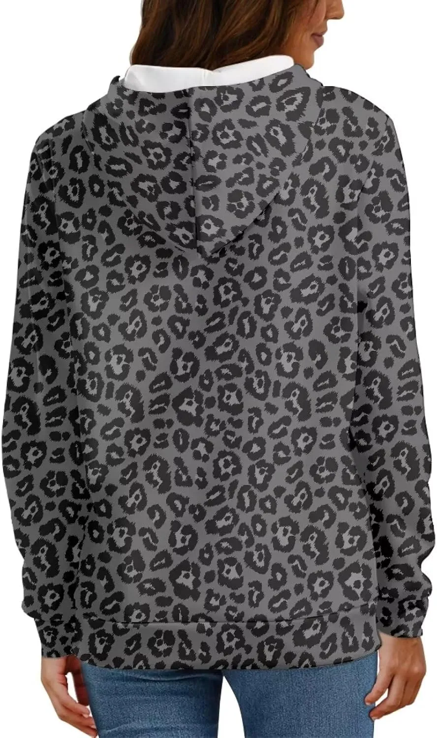 Womens Oversized Hoodie Graphic Sweatshirt with Pockets Lightweight Sweaters for Women 2024 Fall Winter Size XS-6XL