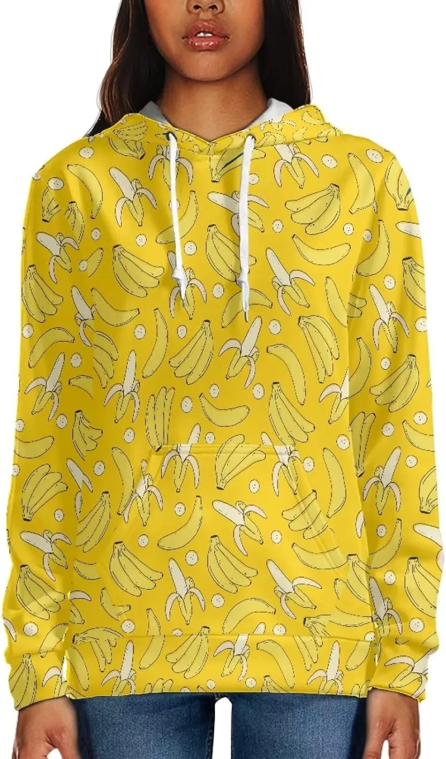 Womens Oversized Hoodie Graphic Sweatshirt with Pockets Lightweight Sweaters for Women 2024 Fall Winter Size XS-6XL