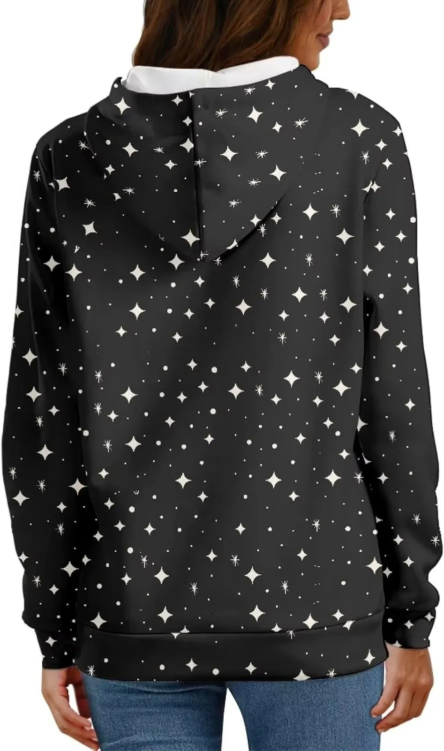 Womens Oversized Hoodie Graphic Sweatshirt with Pockets Lightweight Sweaters for Women 2024 Fall Winter Size XS-6XL