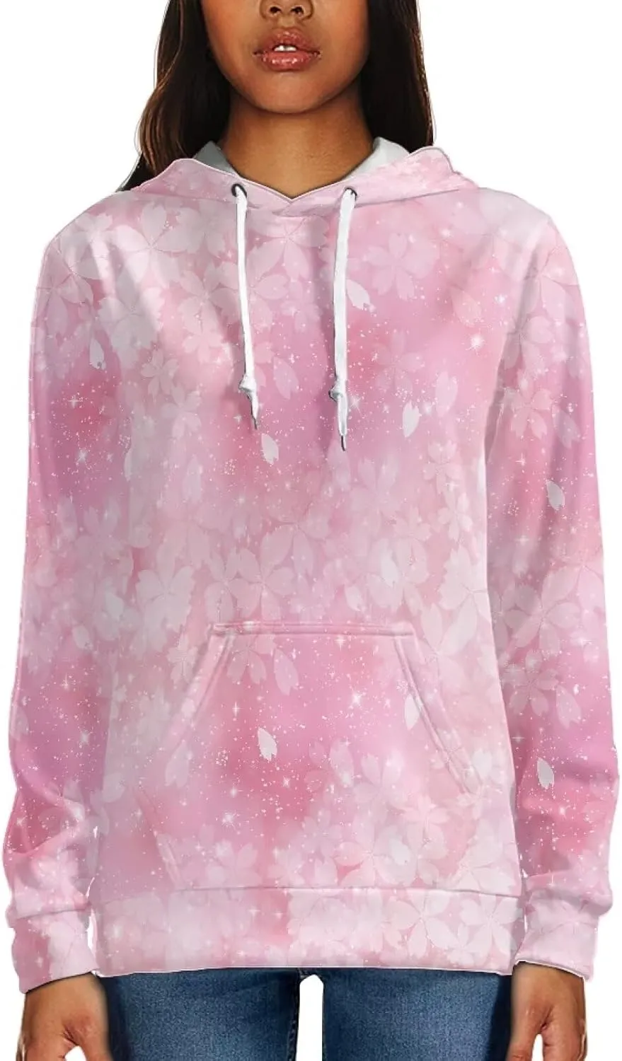 Womens Oversized Hoodie Graphic Sweatshirt with Pockets Lightweight Sweaters for Women 2024 Fall Winter Size XS-6XL