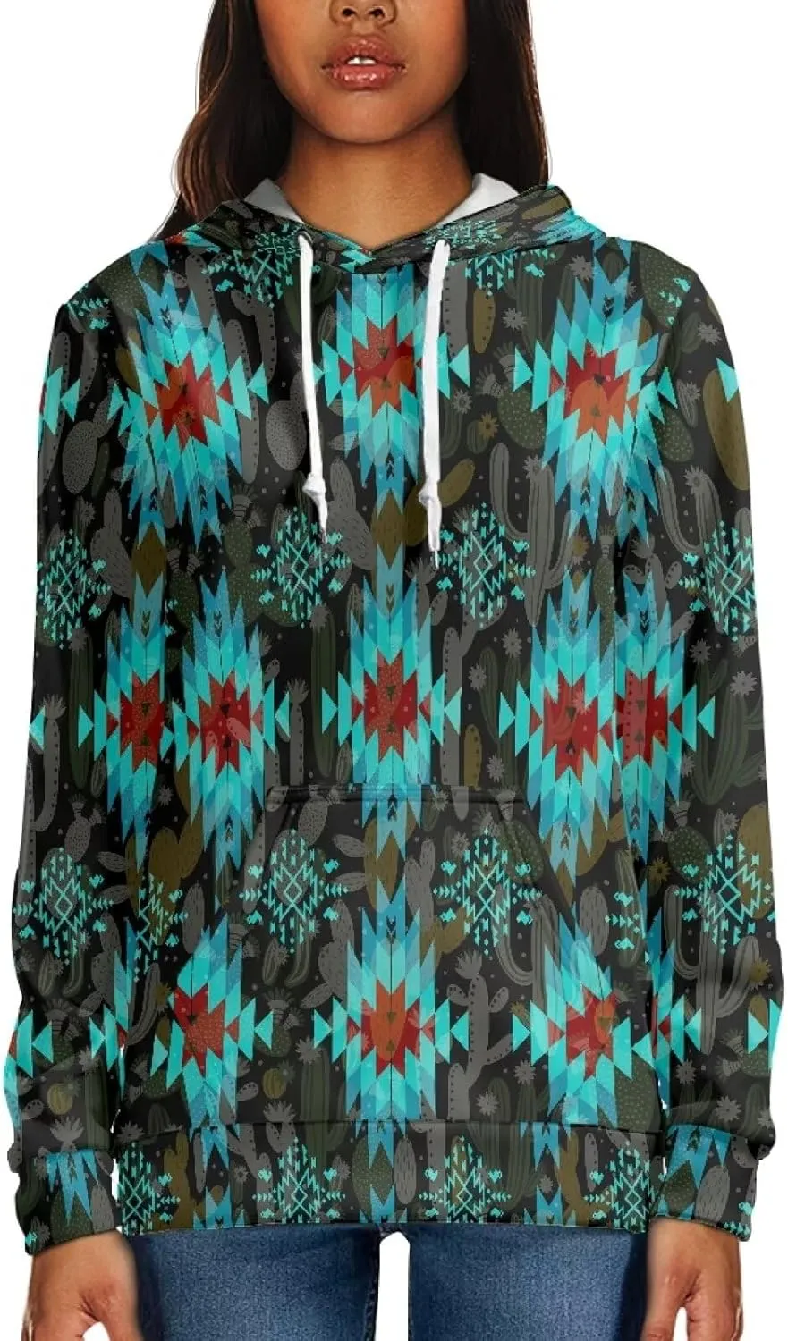 Womens Oversized Hoodie Graphic Sweatshirt with Pockets Lightweight Sweaters for Women 2024 Fall Winter Size XS-6XL