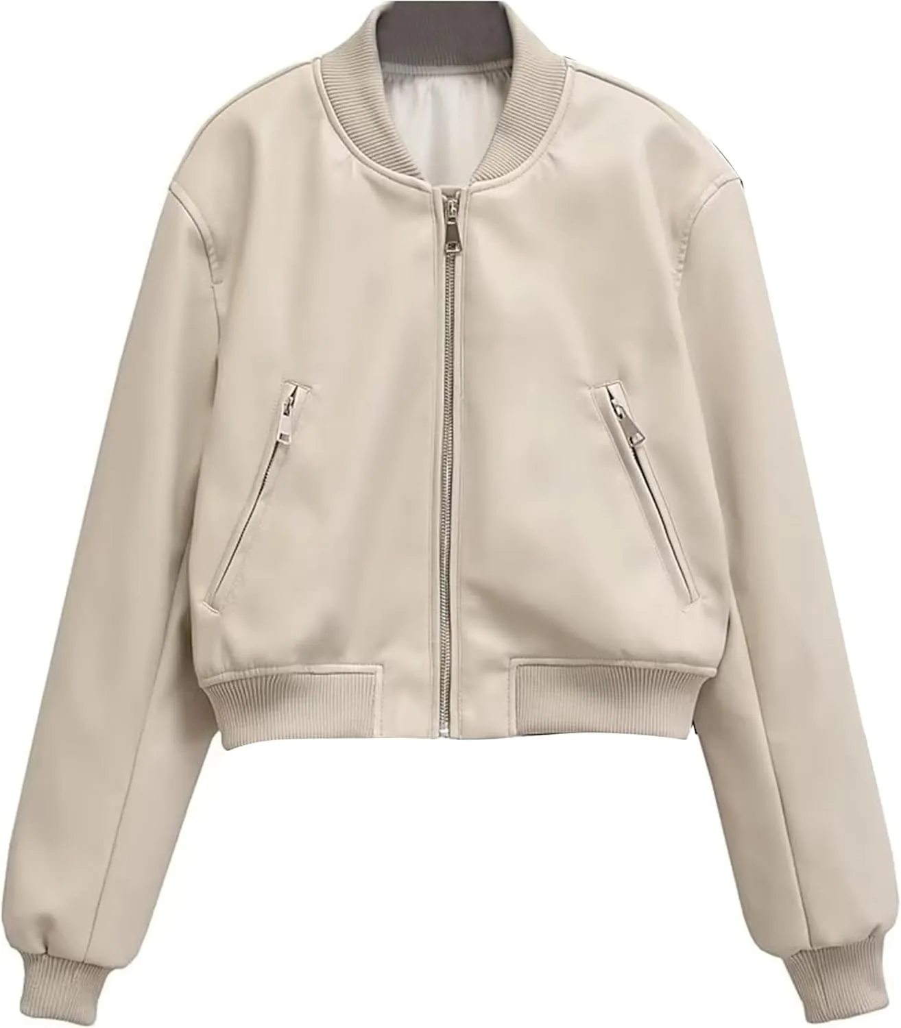 Womens Oversized Leather Jackets Faux Fall Outfits Fashion Clothes Motorcycle Coats Bomber Jacket