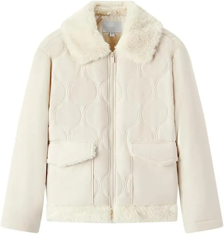 Women's Patchwork Lapel Versatile Winter Loose Solid Retro Cotton-Padded Coat