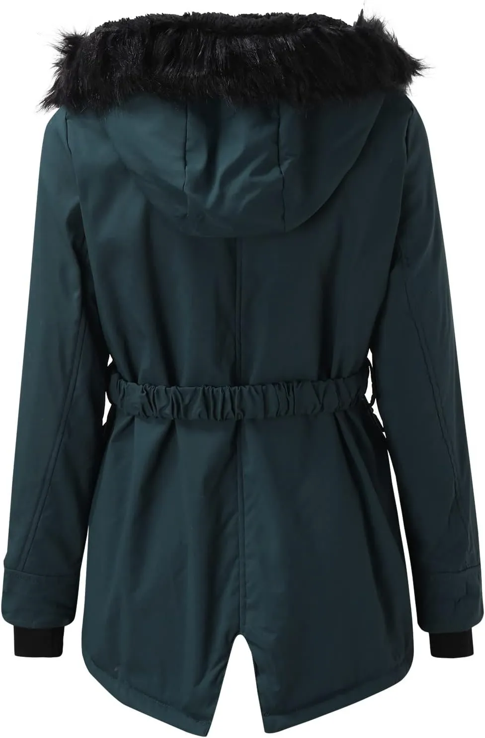 Women's Plus Size Jacket Warm Coat Jackets Outwear Faux-Fur' Lined Trench Winter Hooded Womens Fleece Coats