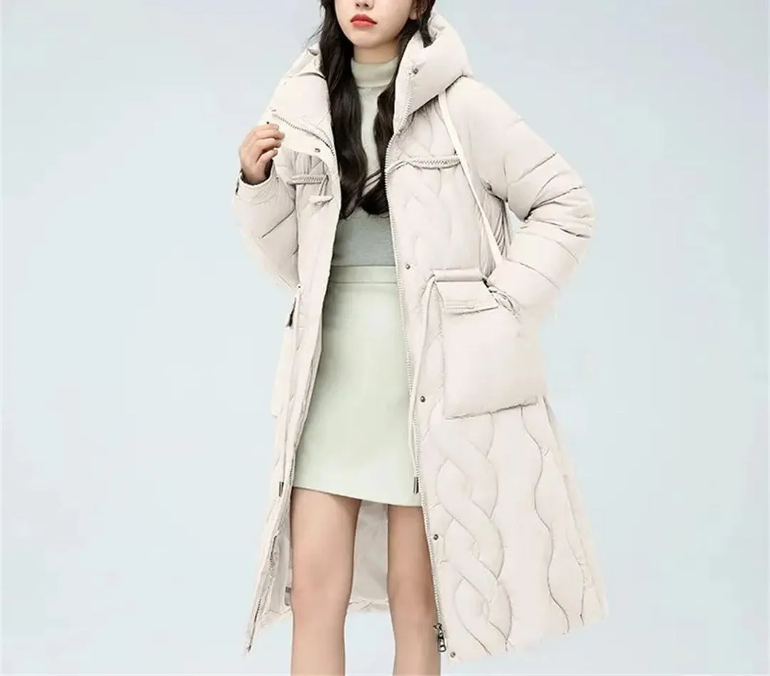 Women's Puffer Jacket Loose Cotton Padded Coats Winter Hooded Parkas Thick Warm Wadded Jackets