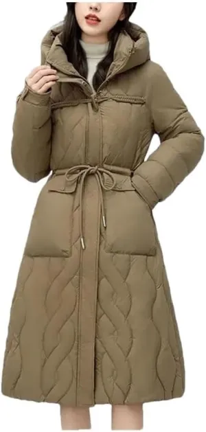 Women's Puffer Jacket Loose Cotton Padded Coats Winter Hooded Parkas Thick Warm Wadded Jackets