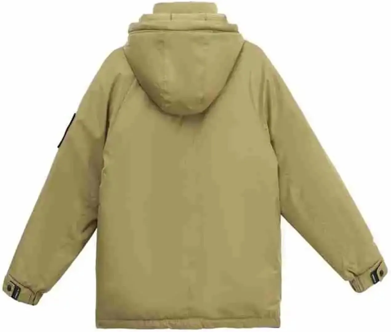 Women's Solid Outdoor Zipper Parkas Coats Long Sleeve Vintage Hooded Pockets Cotton-Padded Jacket
