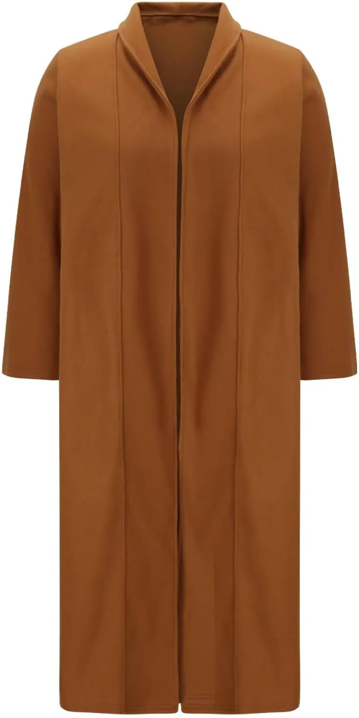 Women's Winter Midi Long Pea Coat Trench Coat Fashion Long Sleeve Outwear Jackets Office Work Coats Soft Classy