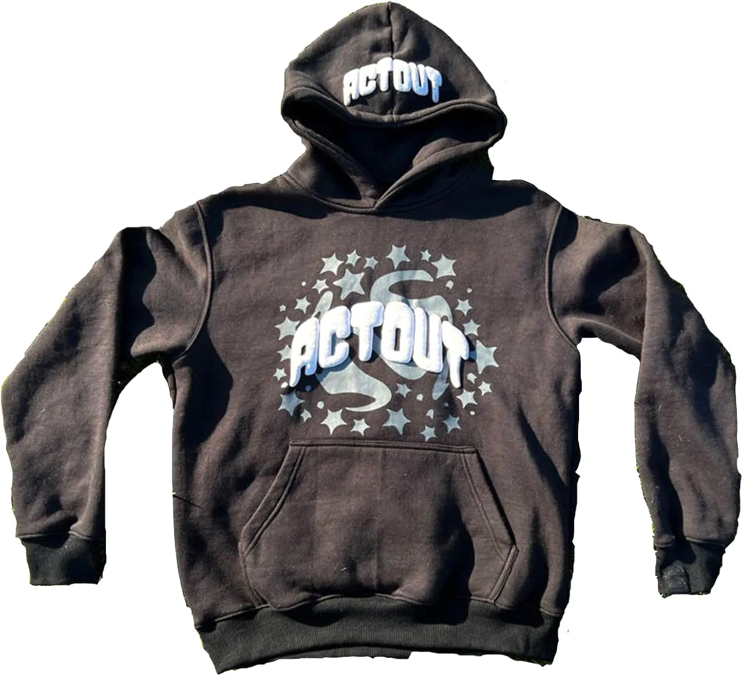 Womens Y2k Oversized Graphic Flower Printed Hoodies Letter Aesthetics Pullover Long Sleeve Sweaters