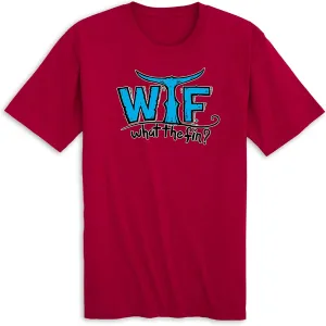 WTF WHAT THE FIN? Short-Sleeve Feels Good Soft Cotton T-Shirt - WTF Classic Logo