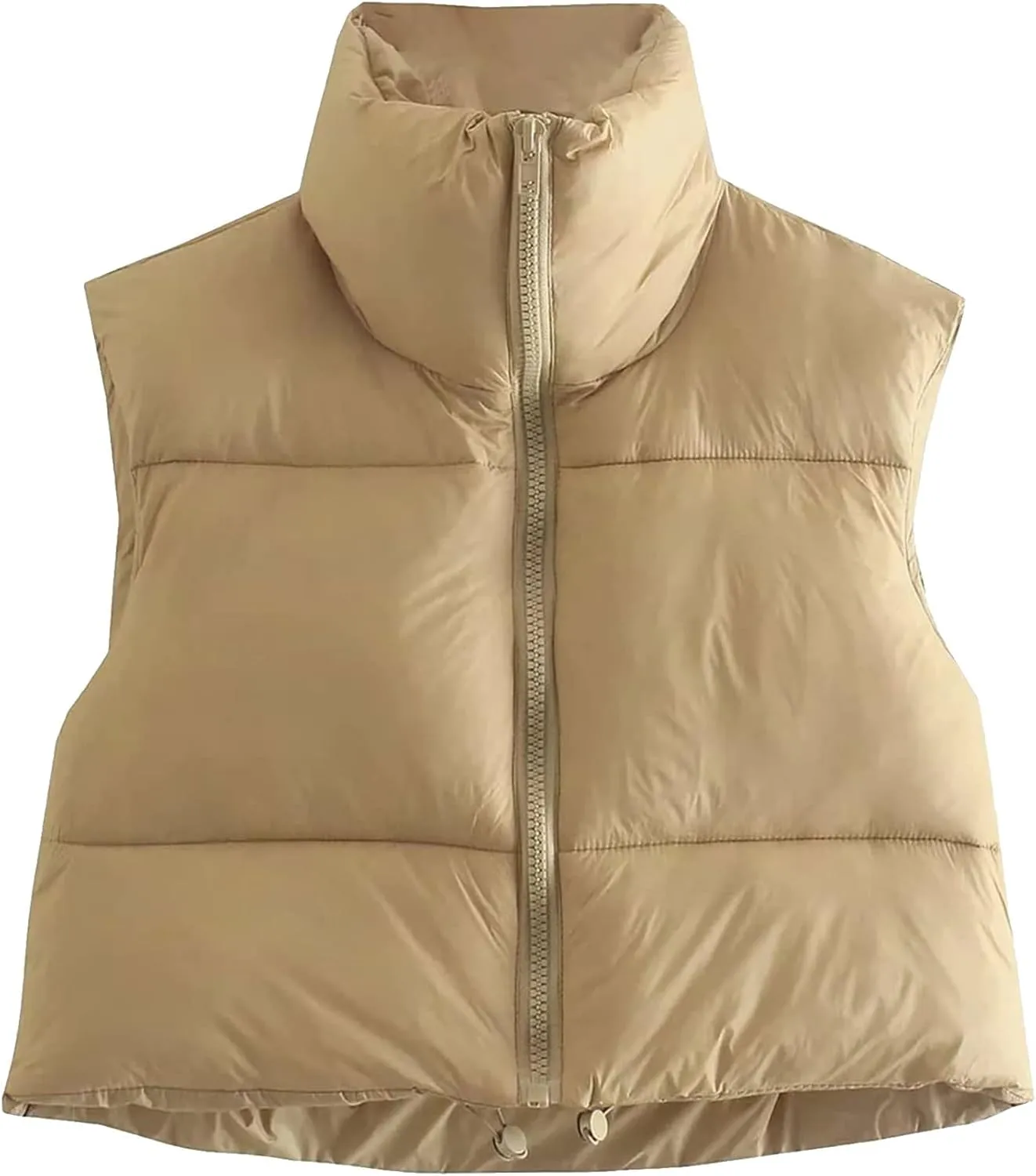 Ytfsrukp Oversized Long Down Vest for Women Outdoor Coats with Hood Long Puffer Vest Winter Coats Sleeveless Warm Jacket