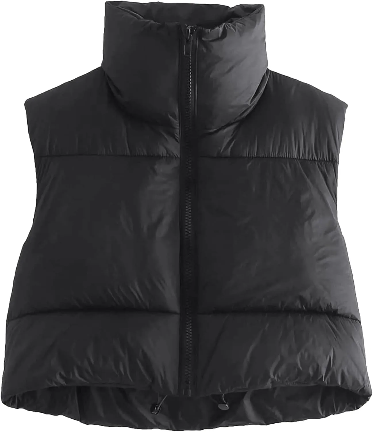 Ytfsrukp Oversized Long Down Vest for Women Outdoor Coats with Hood Long Puffer Vest Winter Coats Sleeveless Warm Jacket