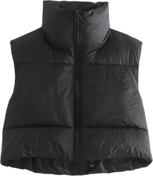 Ytfsrukp Oversized Long Down Vest for Women Outdoor Coats with Hood Long Puffer Vest Winter Coats Sleeveless Warm Jacket